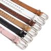Fashion Solid Color Rivet Decoration Women Casual Wide Belt For Daily Use