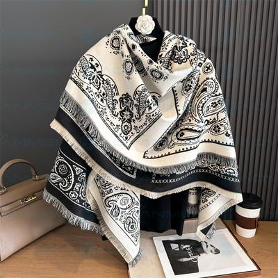 Neuer Damen Schal Winter Luxus Designer Stil Imitation Kaschmir Schal elegant europäisch bedruckt gemusterte Schals für Damen