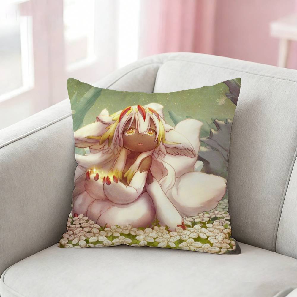 Made In A-Abyss F-Faputa Icon Pillow Case Pattern Printed Pillowcase For Living Room Sofa Cushion Cover