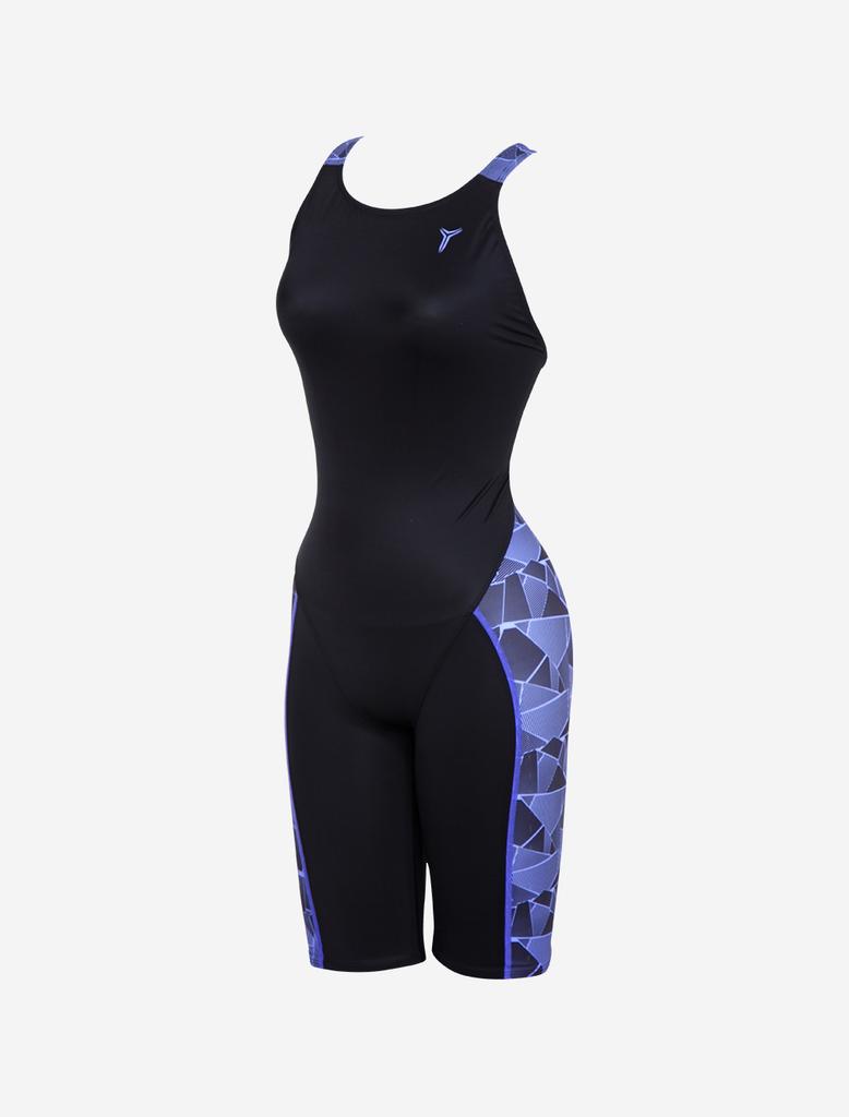 Toneidoseupocheu Cube Violet Women'S Indoor Half-Body Swimsuit
