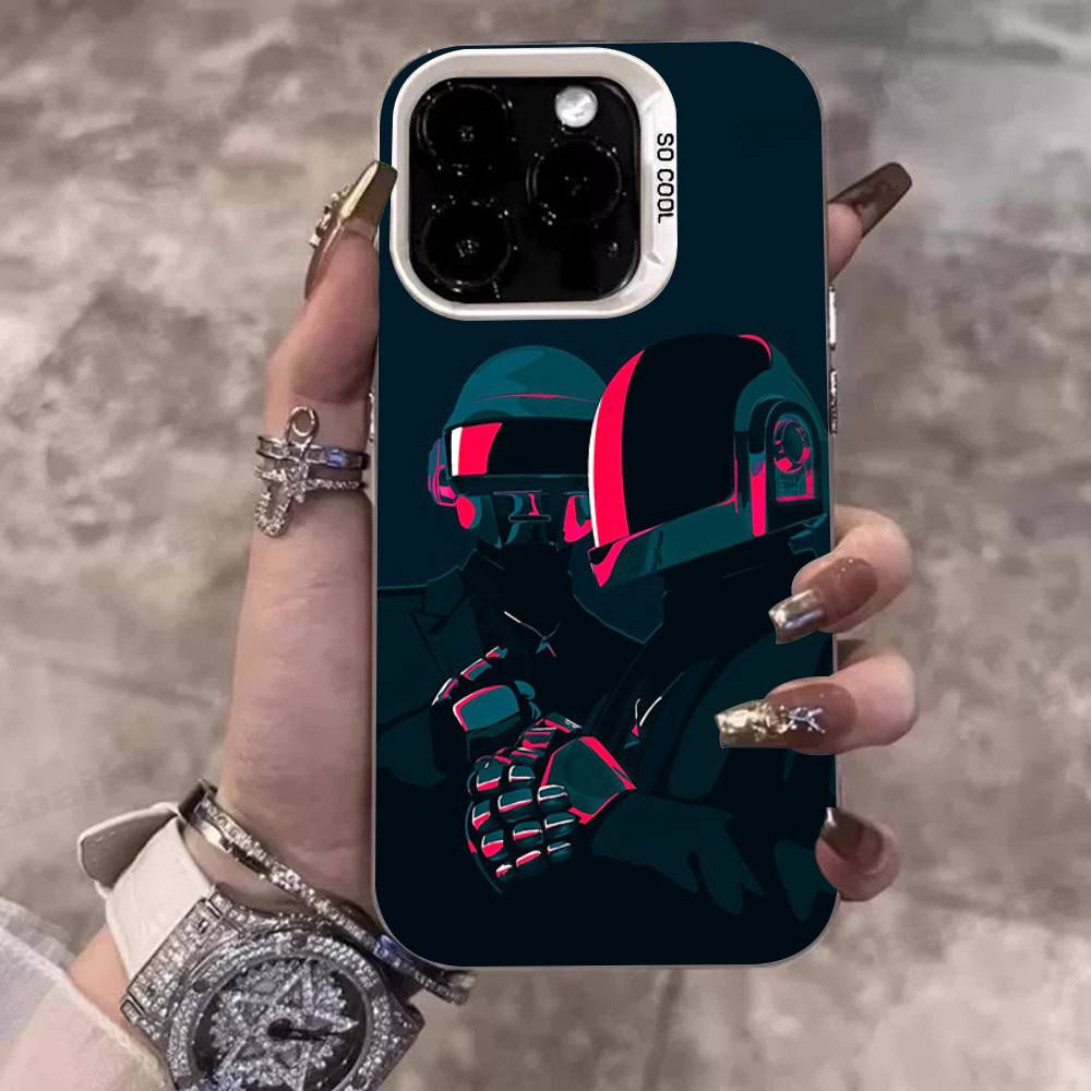D-Daft Punk Band France Color Phone Case For IPhone 17 16 15 14 13 12 11 Pro Max Plus Pro Shell iPhone 13 pro