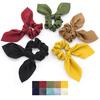 Scrunchies Hair Band Large Intestine Hair Band Rabbit Ears Head Flower Bow Satin Headband Hair Accessories
