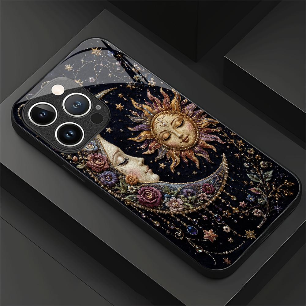 Sun and Moon Phone Case Phone Case Glass