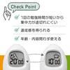 Dretec Study Egg Interval Timer, Study, Repeat, Sports, Training, Silent, Light-Up Activated, T-601, White