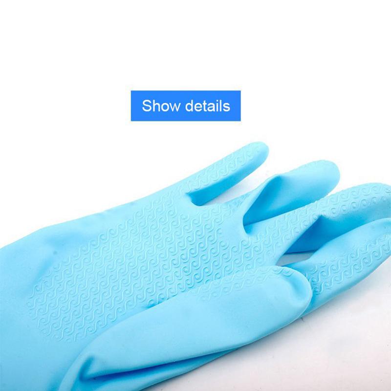 Household Gloves Latex Free Cleaning Gloves Reusable Kitchen Natural Rubber Living Wash Gloves For Cleaning Washing Working