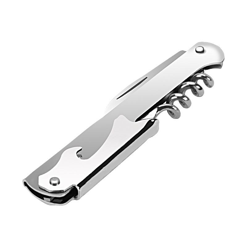 Professional Wine Opener, Solid Wood Handle Wine Corkscrew with Beer Bottle Opener & Foil Cutter