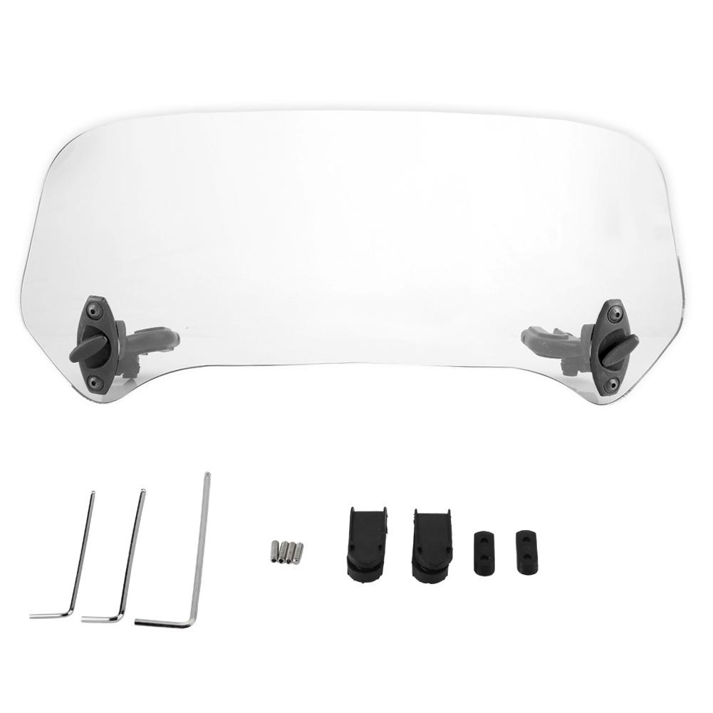 Universal Motorcycle Modified Windscreen Windshield Spoiler Air Deflector Transparent