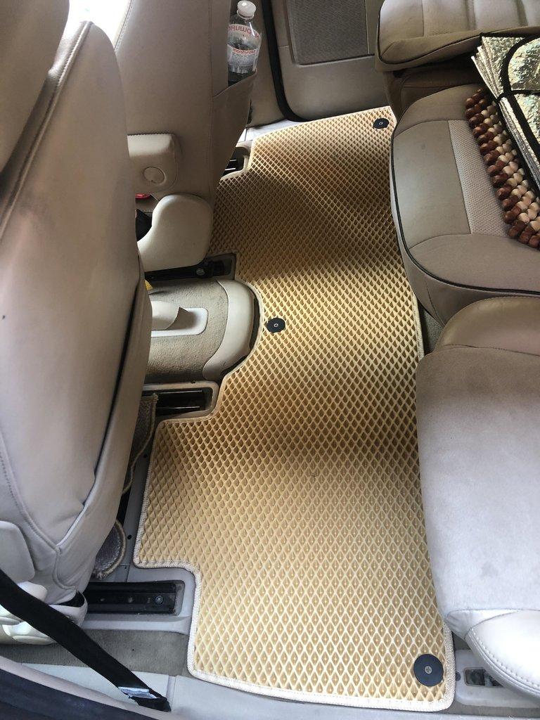 Коврики EVA (3 ряда, бежевые) для Seat Alhambra 1996-2010 гг