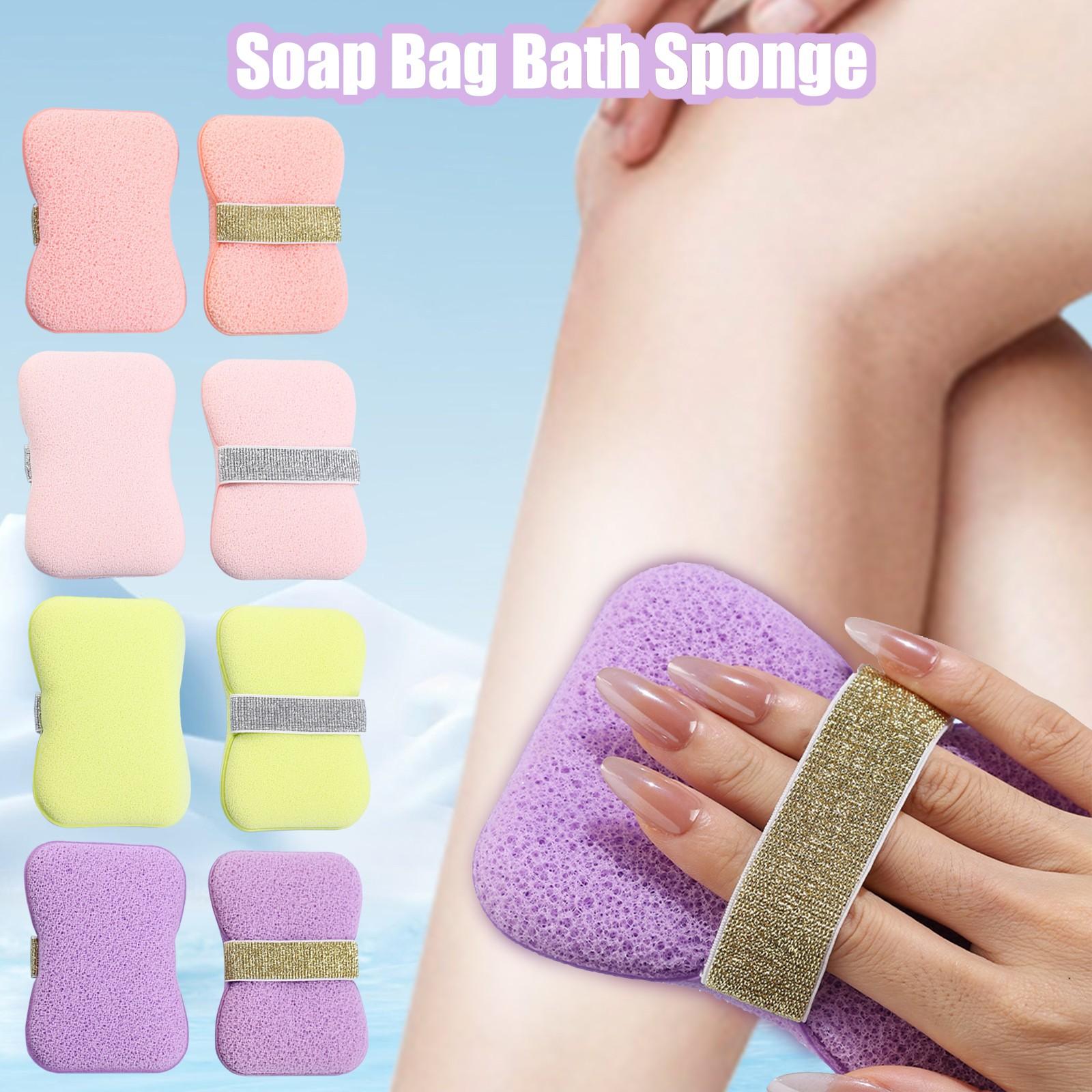 

Soap Bag Bath Sponge Household Bath Ball Cleaning Tool Does Not Disperse Women Super Soft Bath Flower Bath Foaming Sponge One Size фіолетовий