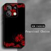 Japan Art Red Spider Lily Pattern Phone Case For Redmi Note 14 13 12 11 Pro Plus S 5G 14C A3 Soft Black Phone Cover