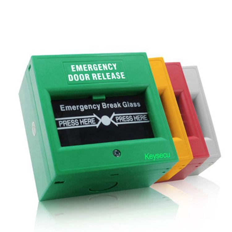 Factory Price Fire Alarm Hospital Emergency Panic Break Glass Door Release Exit Button Switch Green Manual Call Point