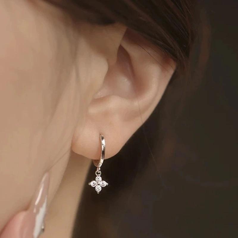 Stainless Steel Twist Stud Earring for Women Girls Gold Silver Knot Hoop Earring Shiny Cute Daily Wear Jewelry