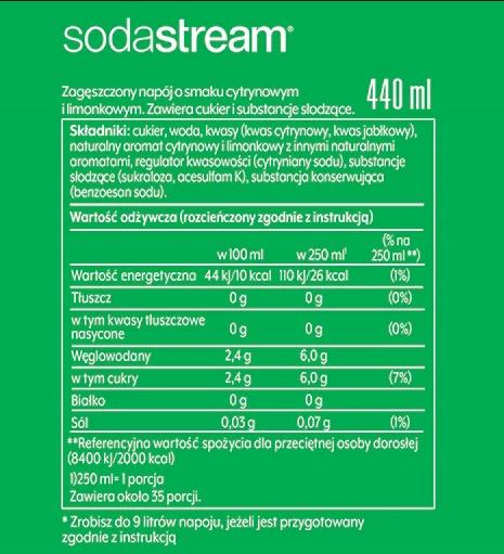 Set of 3 Sodastream Lipton Ice Tea Peach + Pepsi + 7Up Concentrates