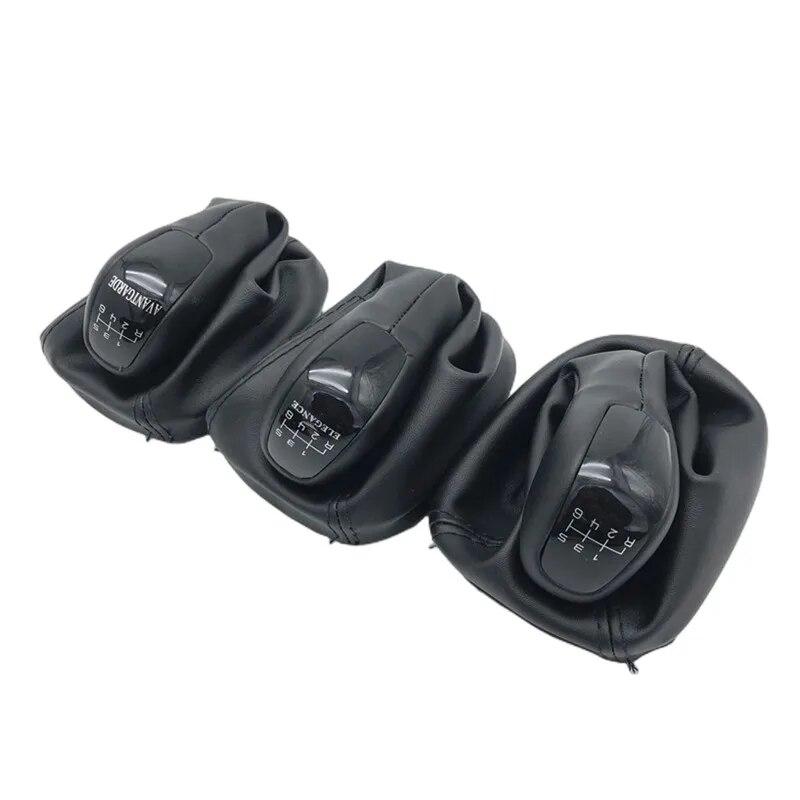 5/6 Speed Car Styling Gear Shift Knob For Mercedes Benz C Class W203 S203 Stick Lever Knob Shifter Leather Gaitor Boot Cover