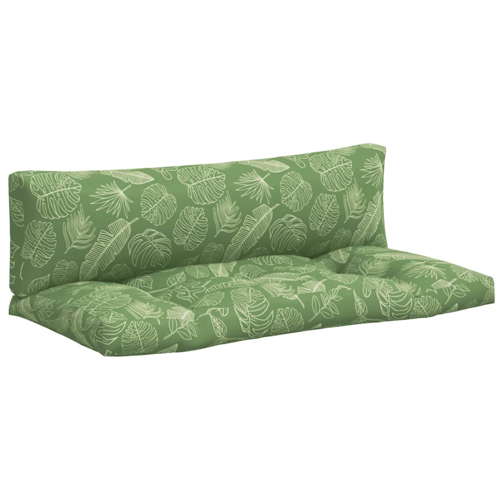 Pallet Cushions 2 Pcs Leaf Pattern Oxford Fabric