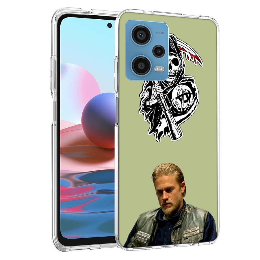 Sons of Anarchy Phone Case For Redmi Note 13 12 14 15 Pro Plus 13R 11 11T 11E 11S 10 Pro 10S 9 9S Cover Cell Clear TPU Capa Case