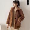 Winter New Imitation Lamb Fur Coat Women's High-necked Granular Sheep Shearing Short Coat Thickened