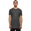 T-Shirt Long Shaped Turnup - Urban Classics - Homme - 100% coton - Couleur gris - Manches courtes
