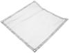 AKOOSY Folding Fire Pit Shield, Stainless Steel Portable Heat Resistant Campfire Screen for Camping and Grilling, Silver