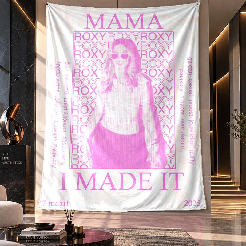 Wall Hanging Tapestry,Roxy Dekker Printed Fabric Backdrop For Dorm Room Party Decoration