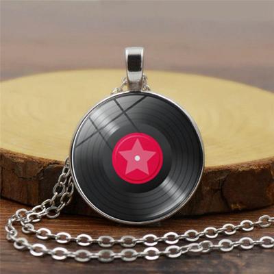 Vinyl Record Pendant Necklace All-match Jewelry for Women and Men
