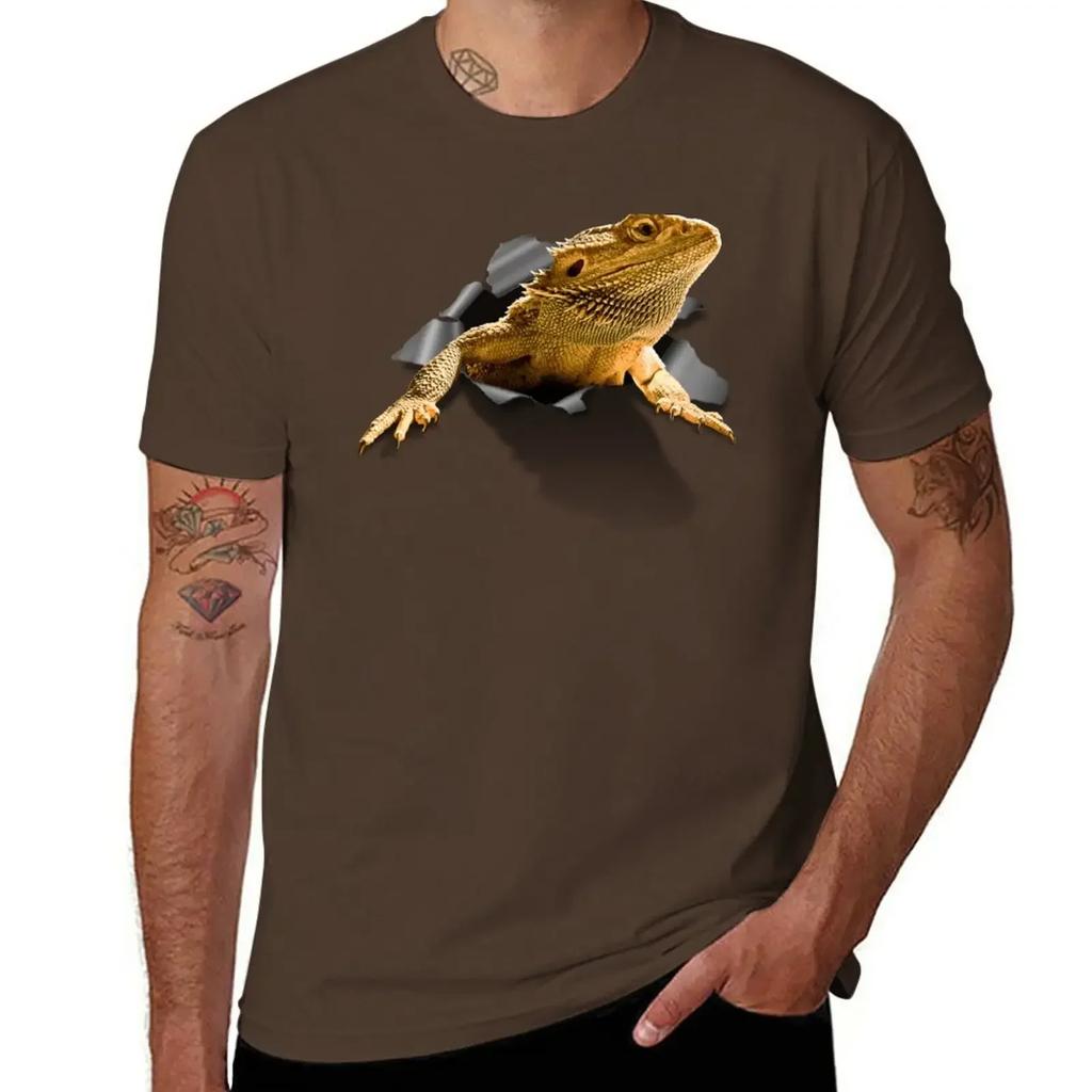 Rippen Lizard T-Shirt Quick Drying Summer Clothes Fruit of the Loom Mens T Shirts