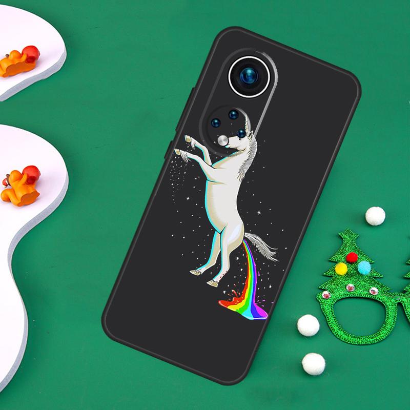 Cartoon Rainbow Unicorn Case For Honor Magic 7 Lite 6 5 50 70 90 200 Pro X9a X8a X8b X7a X6a X8 X9 X9c X9b Cover