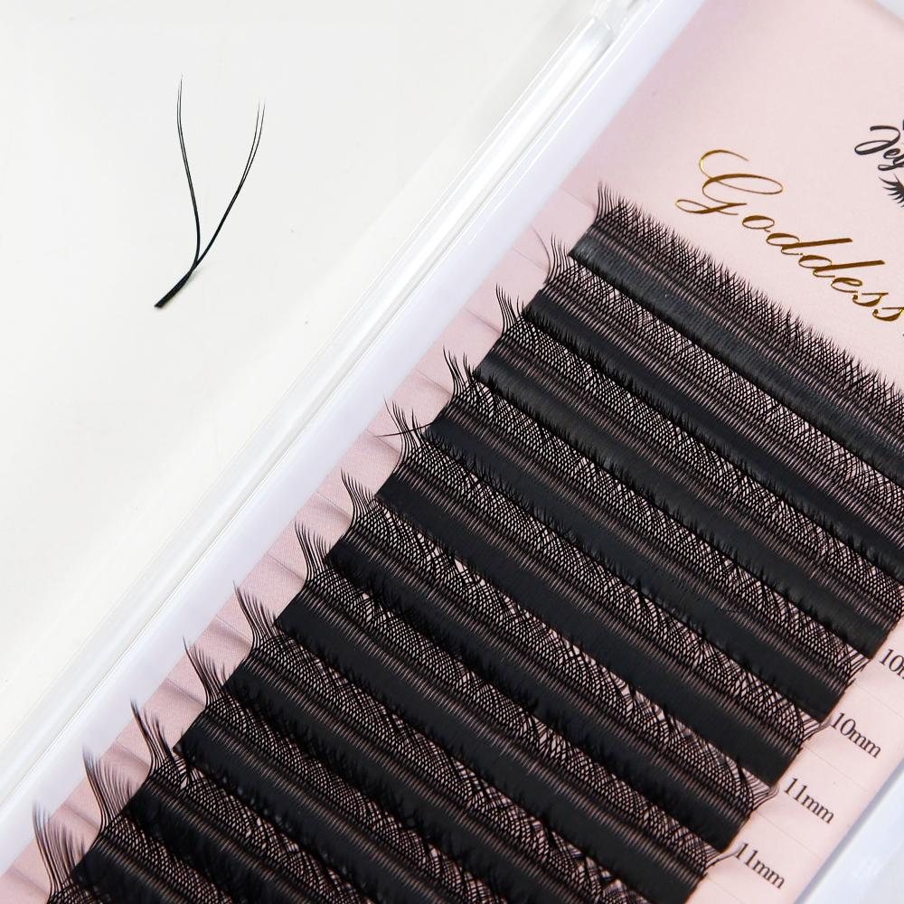 Goddess YY Shape Lashes C D CC M L Curl Individual Eyelash Extensions Brazilian Premade YY Volume Fan Lashes Natural Soft