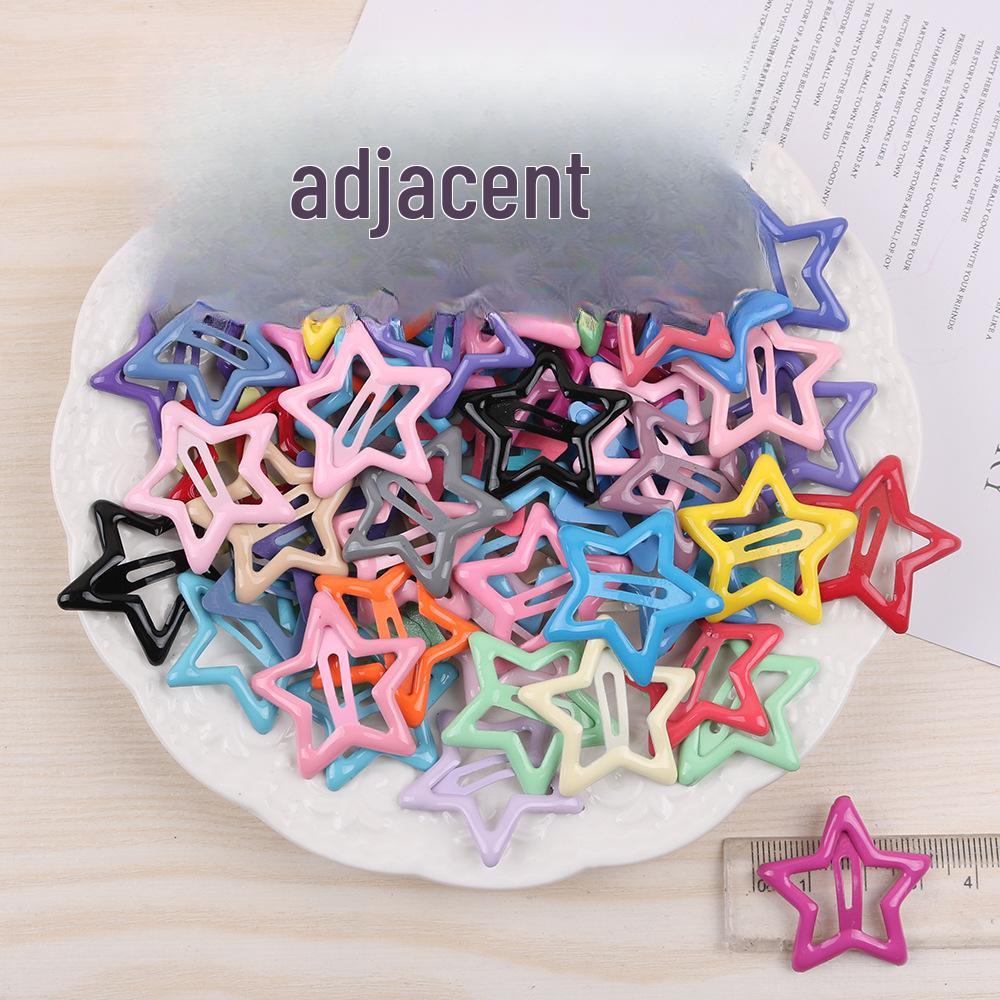 Korean Y2K Silver Star Hairpin - Versatile Metal Five-Pointed Star BB Clip Accessory