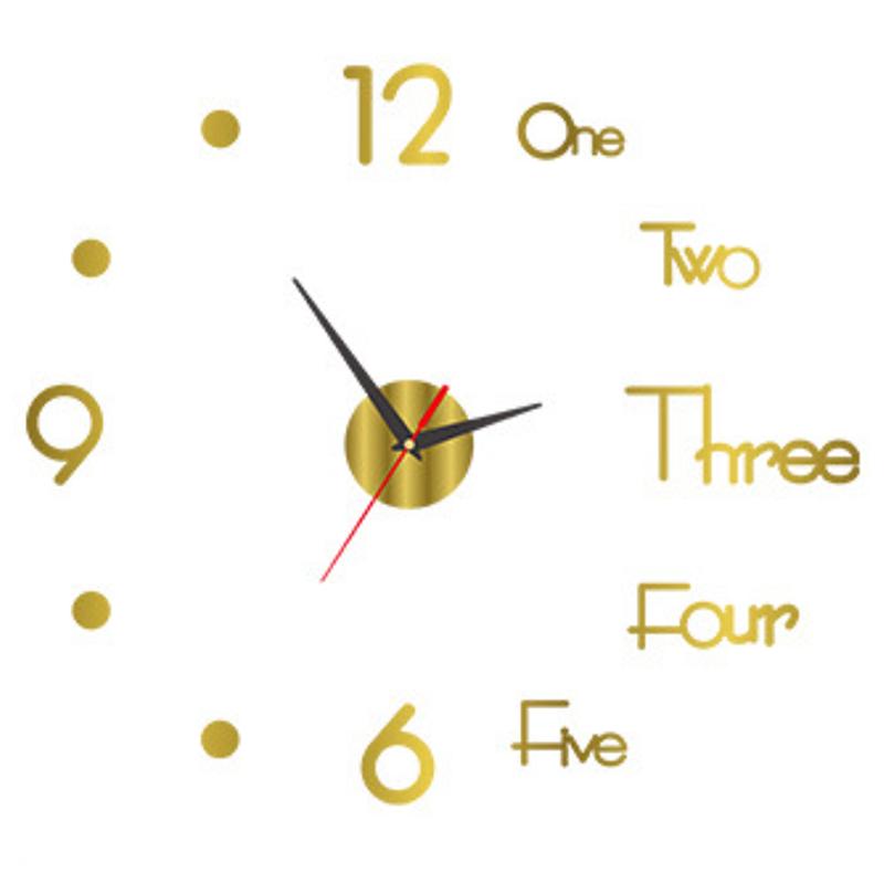 3D Luminous Wall Clock Frameless Acrylic Diy Digital Clock Wall Stickers Mute Clock For Living Room Bedroom Office Wall Decor