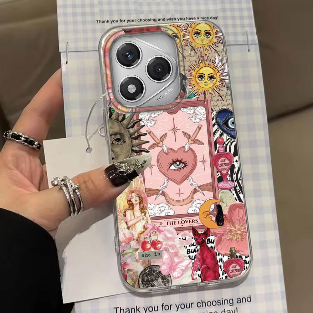 Green Sun Face Planet Fruit Trendry Phone Case for Honor 400 200 Smart Pro Magic7 6 5 Lite X9a X9c X8b X8a X8c X7c Shell Cover