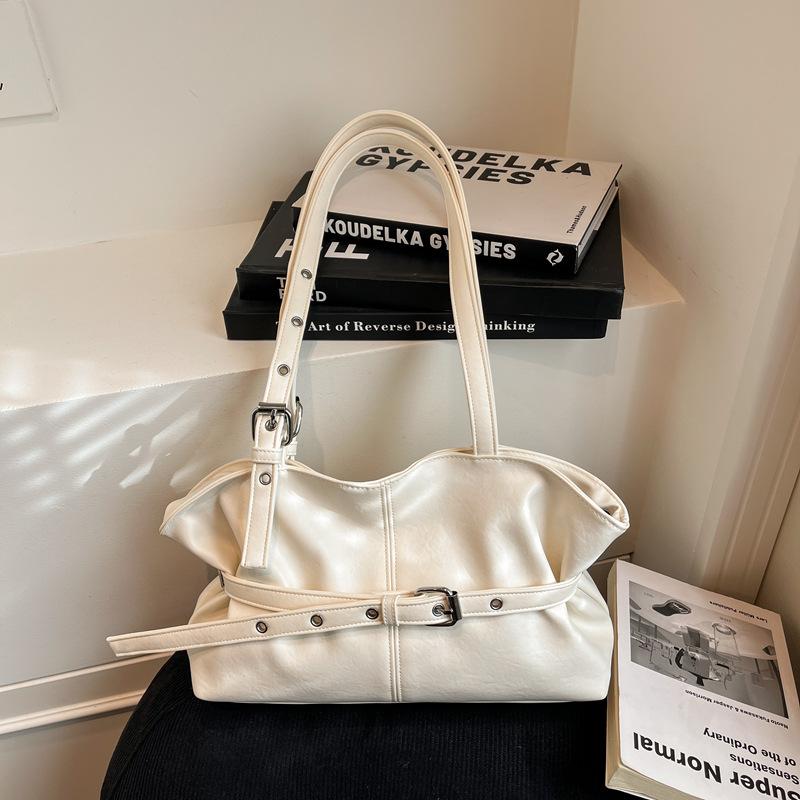 

Elegant and stylish large-capacity bag for women2026New Spring and Summer Commuting Shoulder Bag, Popular Handheld Tote Bag білий
