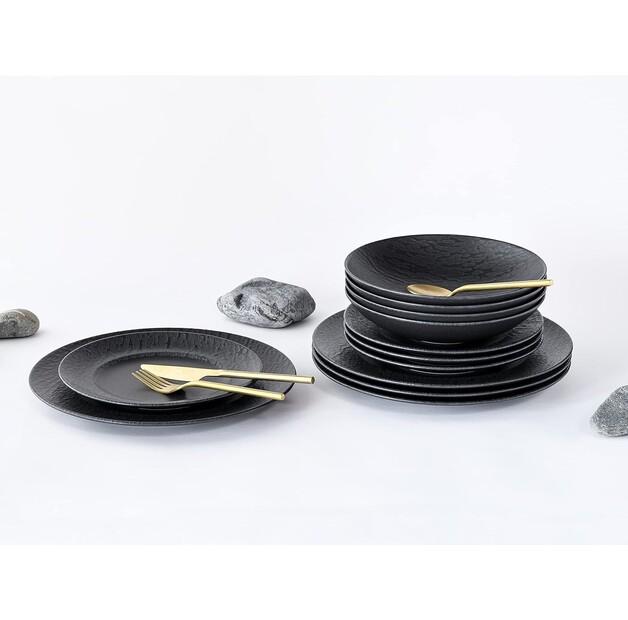 Сервиз CreaTable Rondo из грифеля черный, 12 шт (33320)