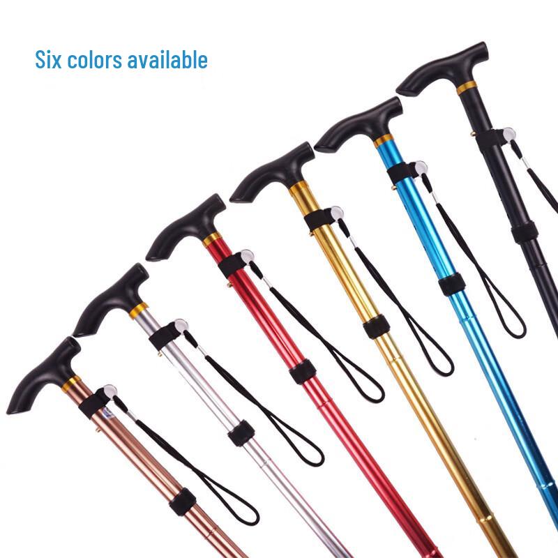 Shuang'an Folding Aluminum T-Handle Walking Cane