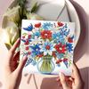 6pcs DIY Diamond Painting Greeting Card Set Happy Mother's Day Pattern Diamond Art Handmade Cards for Festivals and Celebrations