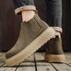 Martin Boots New Winter Retro Fur Chelsea Boots High-top Platform Short Boots