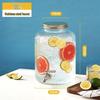 Glass Beverage Dispenser with Faucet