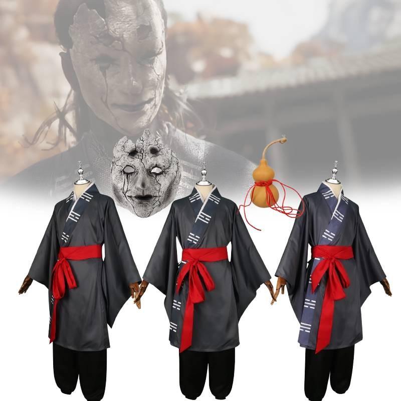 Black Myth Wukong Cosplay Set Game Role Play Party Retro Taoist Costume Robe