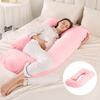 J-Shaped Maternity Body Pillow for Pregnant Women Side Sleeper Waist Support Removable Washable Cover Multifunctional Sleeping Aid