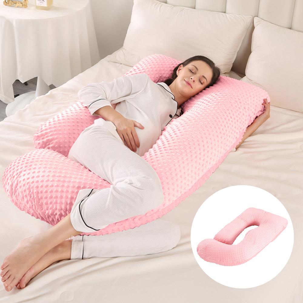 J-Shaped Maternity Body Pillow for Pregnant Women Side Sleeper Waist Support Removable Washable Cover Multifunctional Sleeping Aid