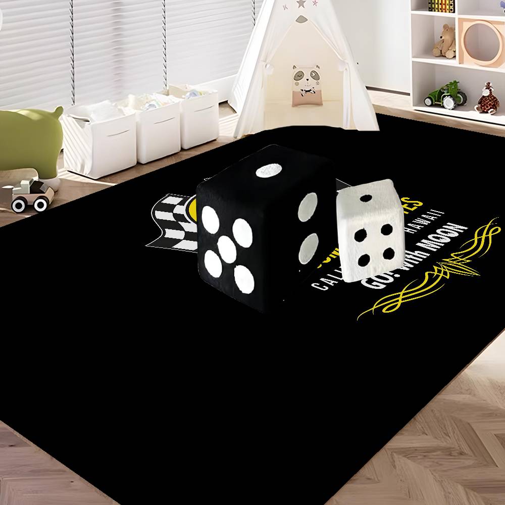 JDM-MOON-EYES Fashion Floor Mat INS Style Soft Bedroom Floor House Laundry Room Mat Anti-skid Household Carpets