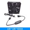120Mm 5V USB Router Cooling Fan With Speed Controller DIY PC Cooler TV Box Wireless Silent Quiet For Router Modem Receiver