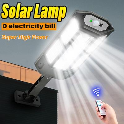 Powerful Solar Lamp 3000000LM Outdoor Solar Lights With Remote Control Super Bright Solar Sensor Wall Light Yard Lamp Waterproof