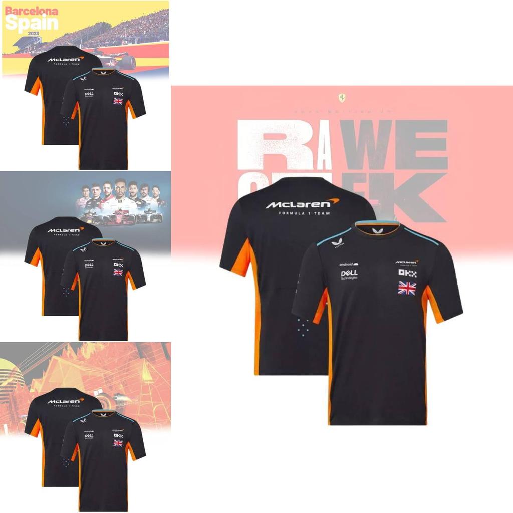 Breathable Mesh Fabric Fia Formula 1 World Championship Men's Summer Shirt