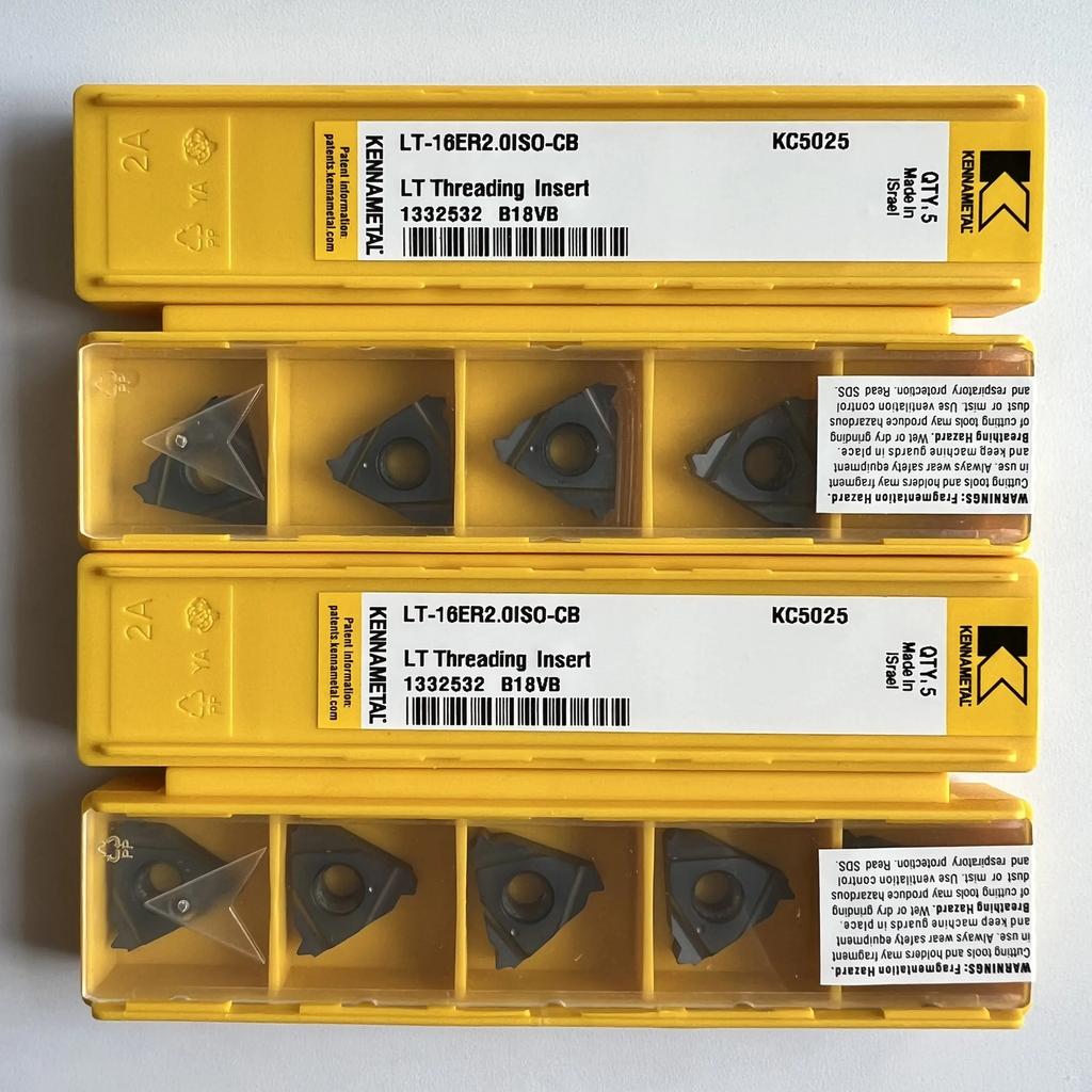KENNAMETEL / LT-16ER2.0ISO-CB KC5025  / Original carbide blade 10 Pcs