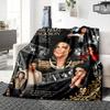 1Pc Michael Jackson Pop Blanket Soft Throw Blanket For Home Bedroom Bed Sofa Travel Office Solid Christmas Blanket
