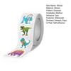 500Pcs Animal Stickers Roll Cute Watercolor Dinosaur Designs Easy To Peel Self-adhesive Decorative Decals for Children