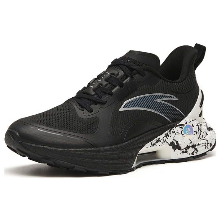Anta 3.0 Nitrogen Technology Shock Absorption Slip Resistant Wear Resistant Rebound Low Top Running Shoes Men Running Shoes Black White 112315580-3