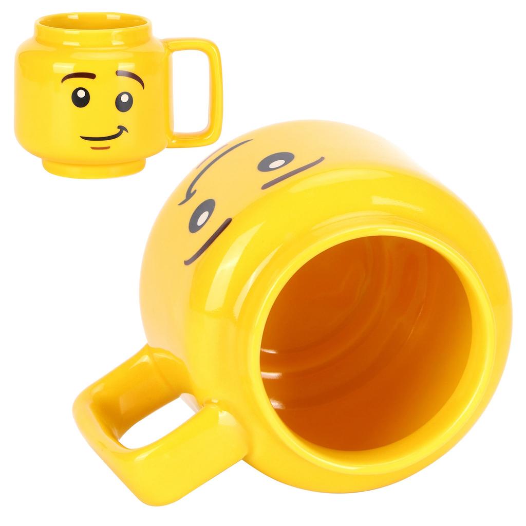 Ceramic Cup Yellow Cartoon Water Cup 300ml Coffee Milk Tea Mug Gift for Home Office