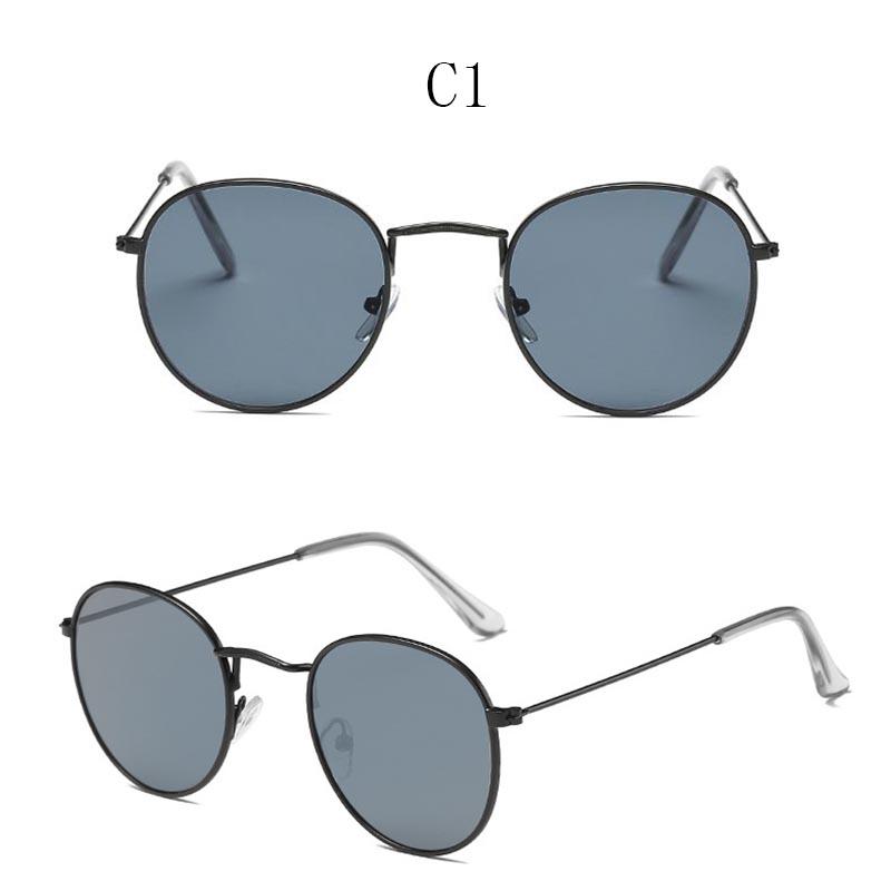 Round Oval Sunglasses Unisex Vintage Men Women Famous Brand Designer Fashion Driving Fishing Sun Glases UV400 Sunglasses